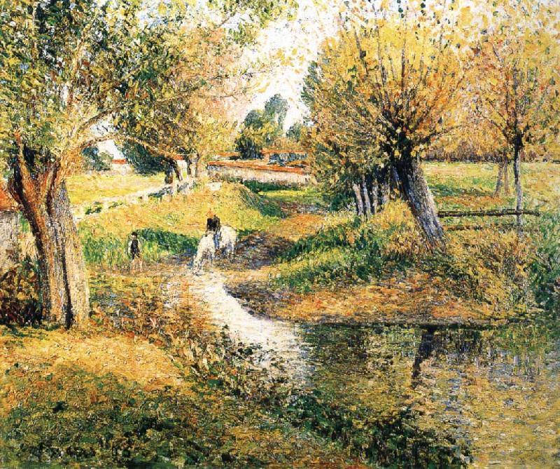 Camille Pissarro Creek oil painting image